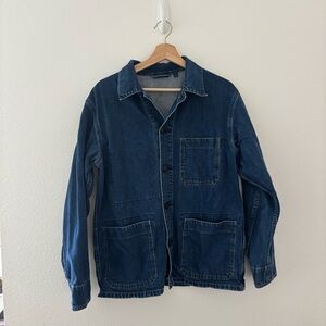 Uniqlo denim utility jacket in blue